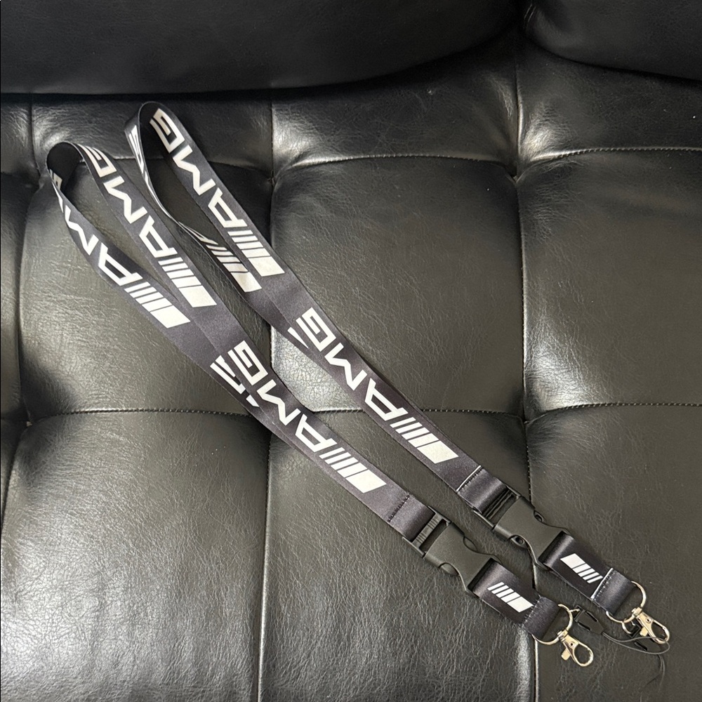 Mercedes Benz AMG Black Lanyard Keychain 2pack